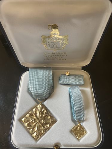 Set di Benemerenza Giubilare Oro del Sacro Militare Ordine Costantiniano di San Giorgio